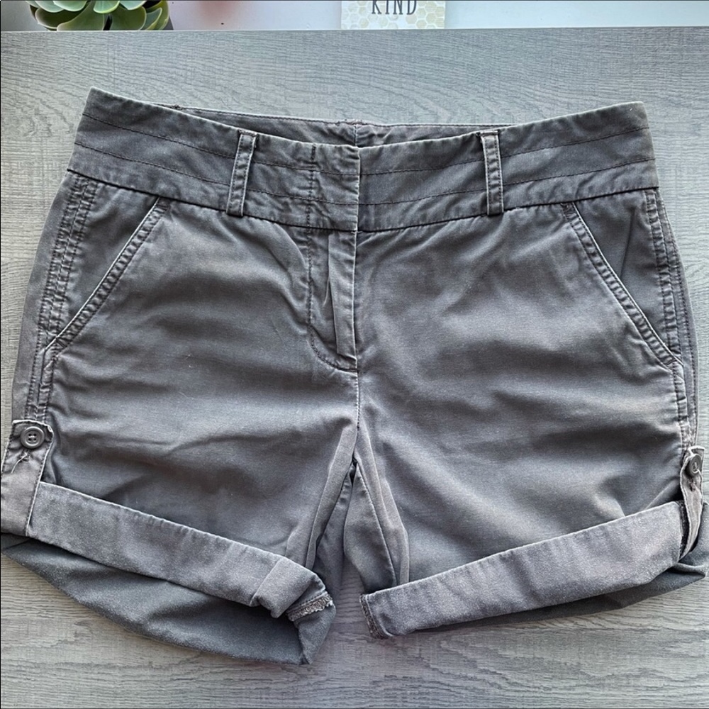 3/$30 J Crew CityFit Cuffed Chino Shorts Safari Natural